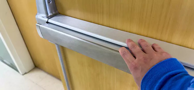Installing a Push Bar on a Door Cranston
